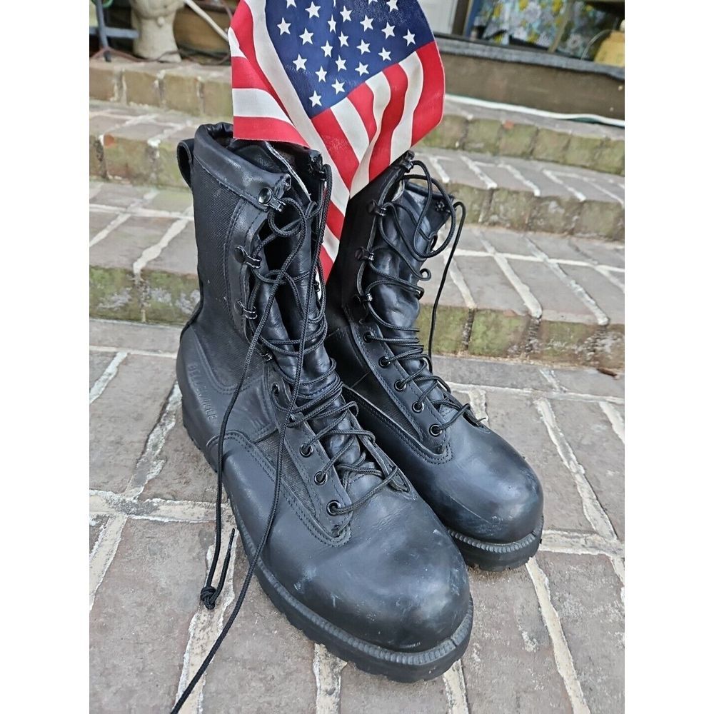 Belleville Insulated VIBRAM‎ Tactical Black Leather Combat Boot Size 13